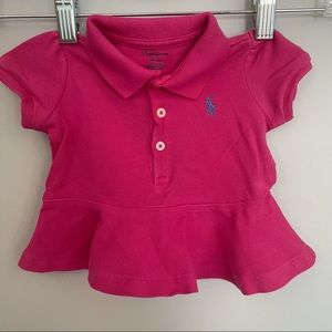 Ralph Lauren peplum top 3 Months